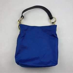 JPK PARIS 75 Bucket Shoulder BAG PURSE 12”H Bright Navy Blue with Gold H…